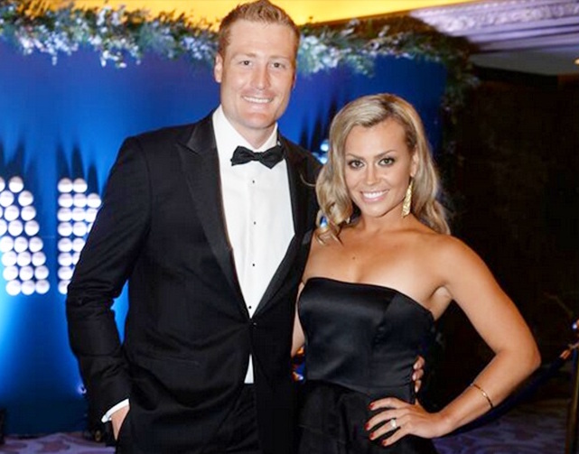 Martin Guptill and his wife