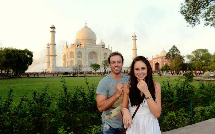 AB de Villiers proposal at the Taj Mahal