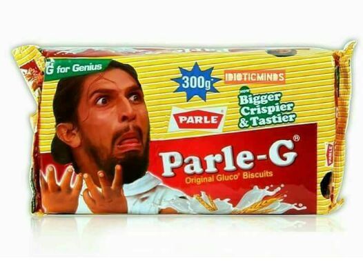 Ishant Sharma on Parle G