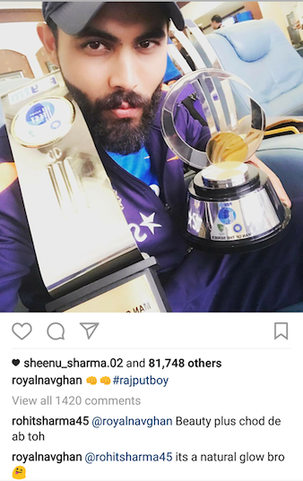 Ravindra Jadeja tweet