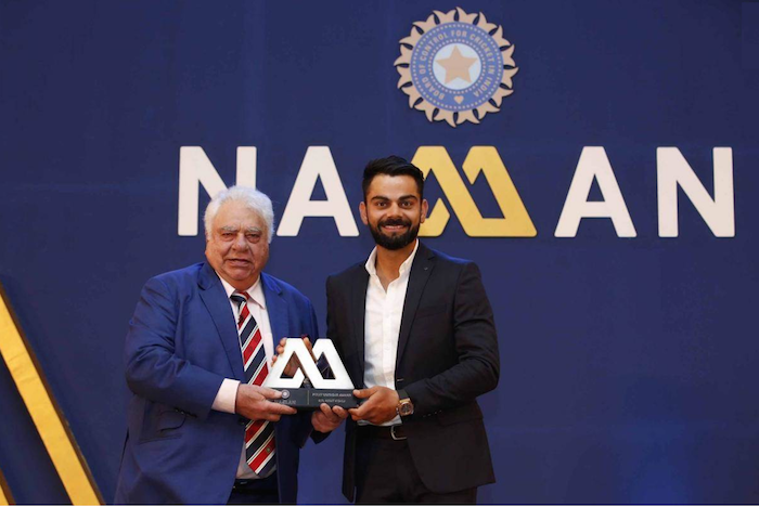 Virat Kohli Polly Umrigar Award