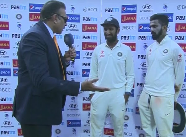 Cheteshwar Pujara, KL Rahul, Ravi Shastri