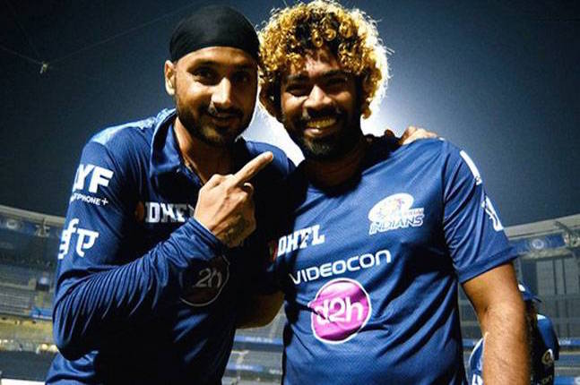 Lasith Malinga and Harbhajan Singh