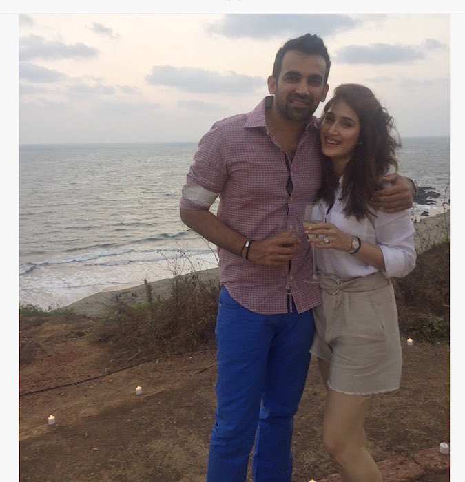 Sagarika Ghatge and Zaheer Khan