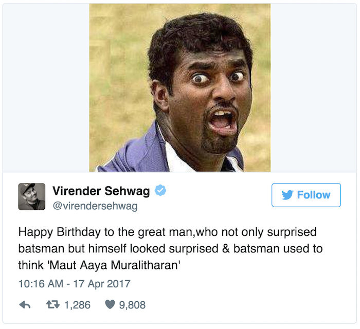 Virender Sehwag tweet