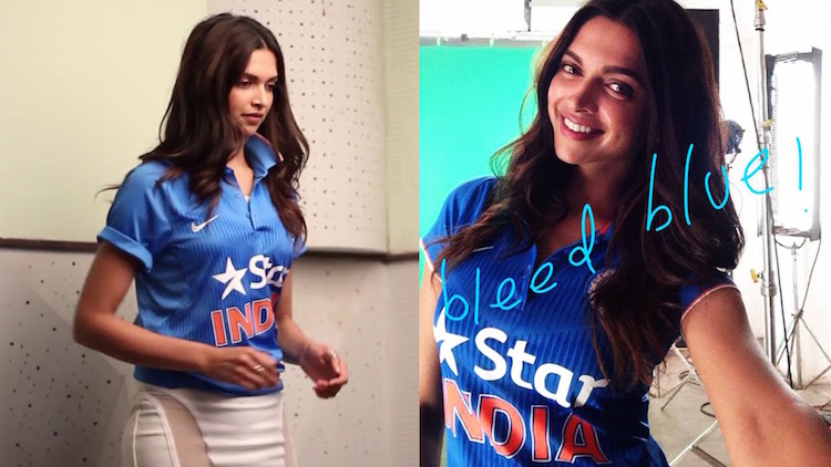 Deepika Padukone bleed blue