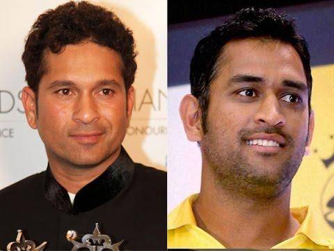 Sachin Tendulkar and MS Dhoni