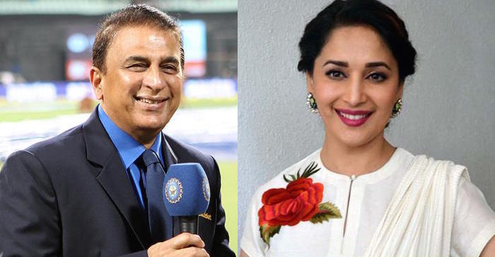 Sunil Gavaskar, Madhuri Dixit