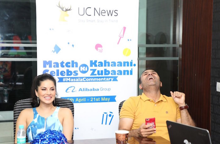 Virender Sehwag, Sunny Leone