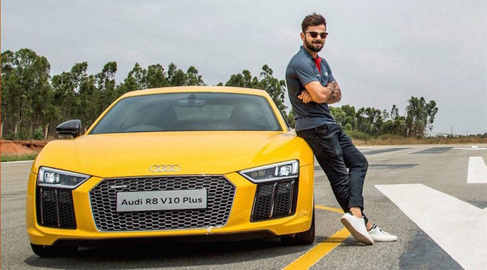 Virat Kohli Audi R8 V10 