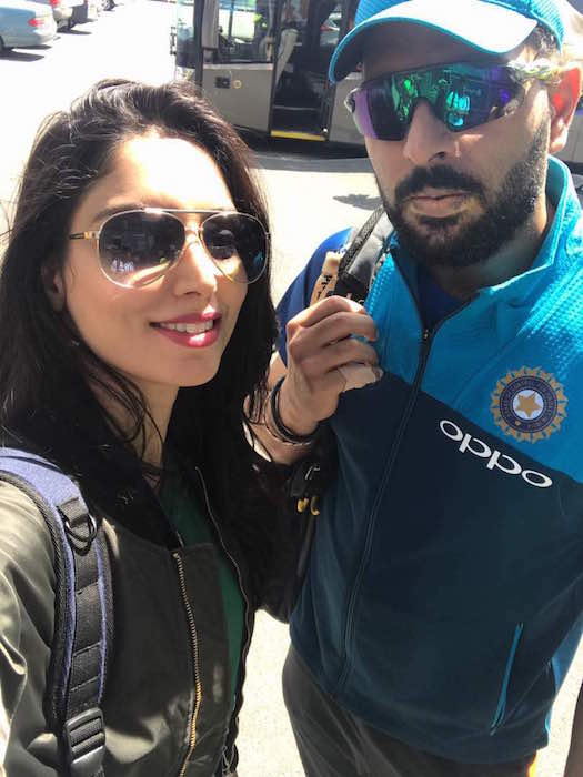 zainab abbas with yuvraj singh