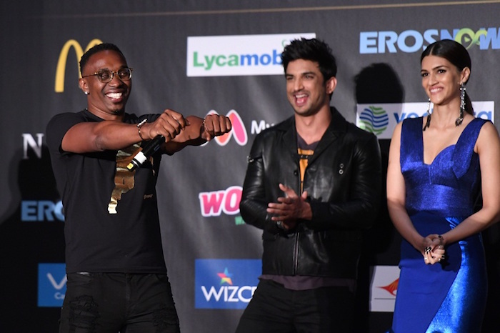 Dwayne Bravo, Sushant Singh Rajput, Kriti Sanon