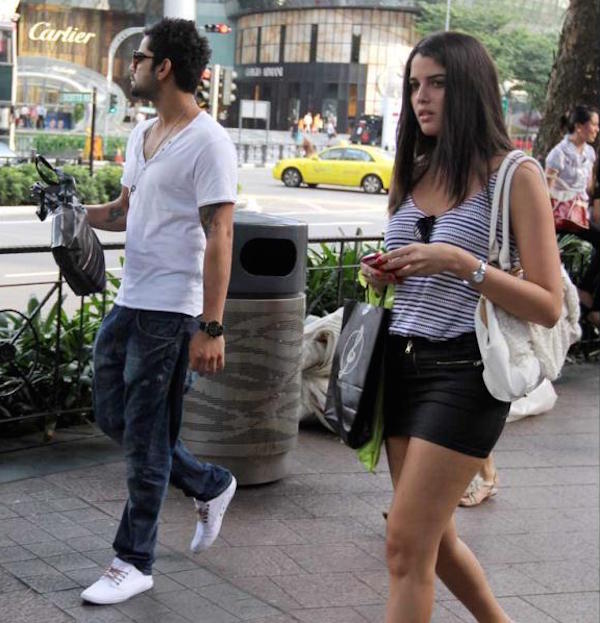 Izabelle Leite and Virat Kohli