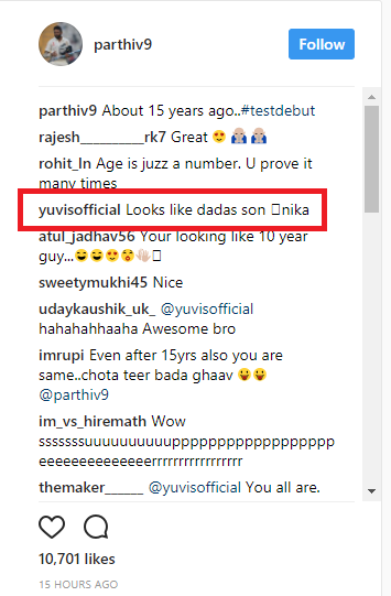 Yuvraj Singh comment