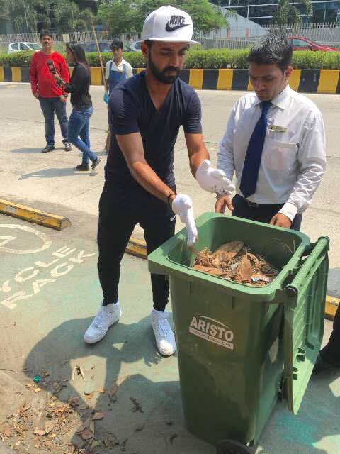 Ajinkya Rahane Swachh Bharat Abhiyan