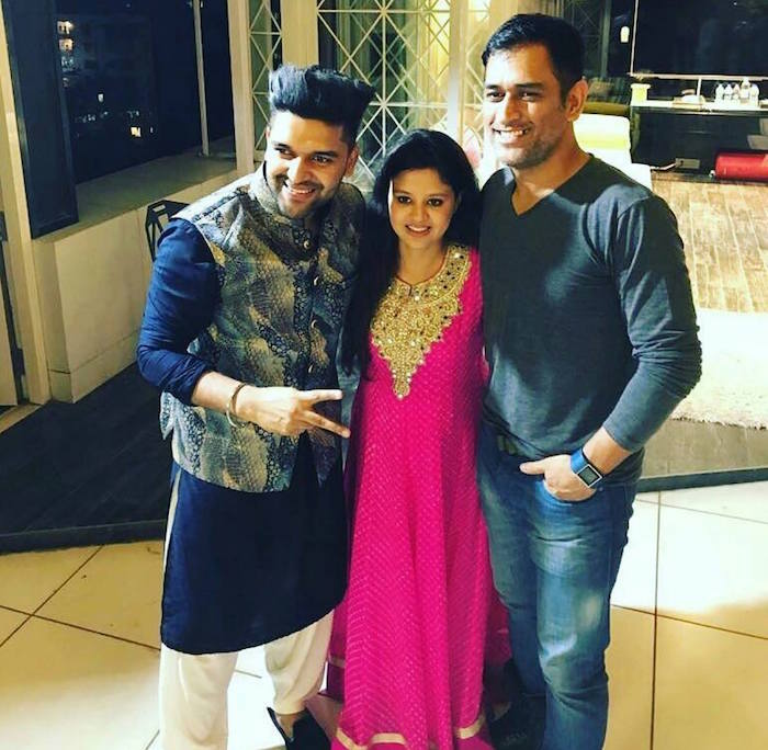 Sakshi Dhoni, Guru Randhawa, MS Dhoni