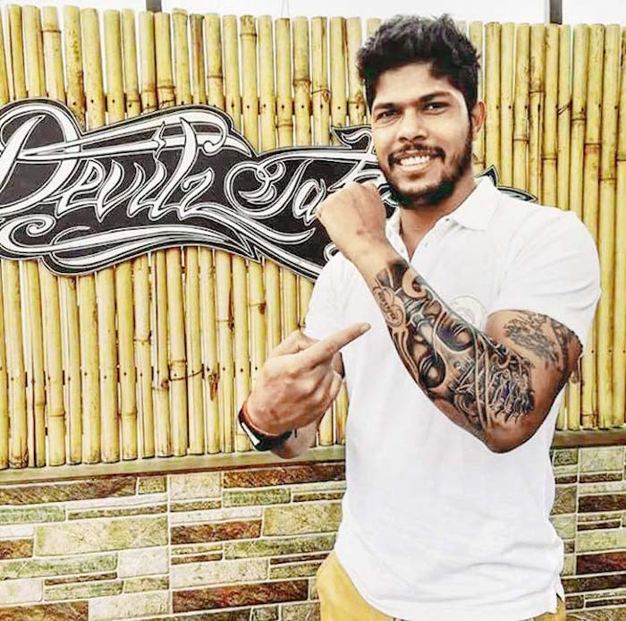 Umesh Yadav Tattoo