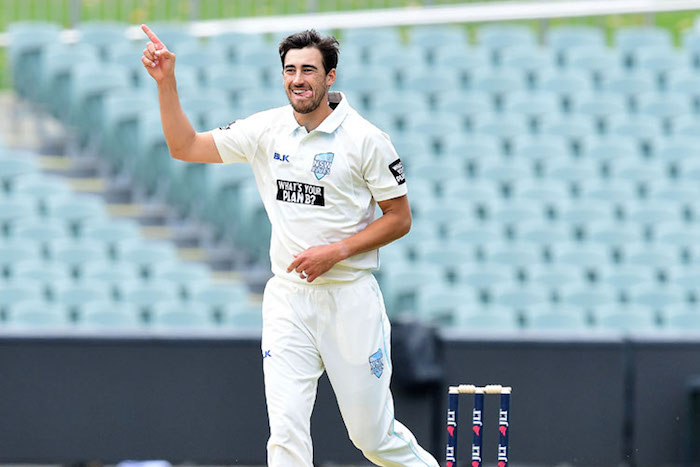 Mitchell Starc in Sheffield Shield