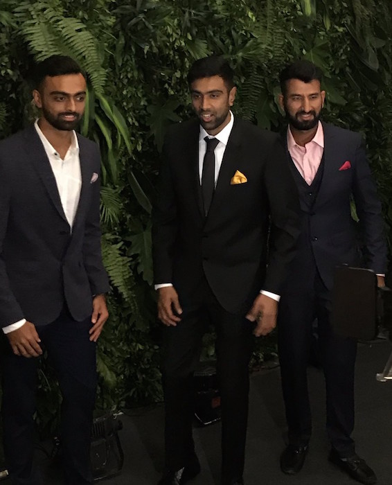 Jaydev Unadkat, Ravichandran Ashwin, Cheteshwar Pujara