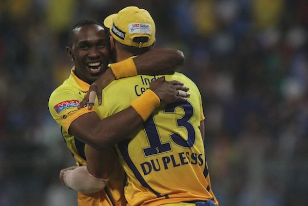Dwayne Bravo, Faf Du Plessis
