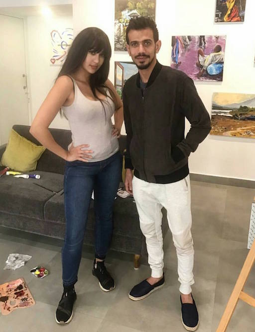 Yuzvendra Chahal with mystery girl