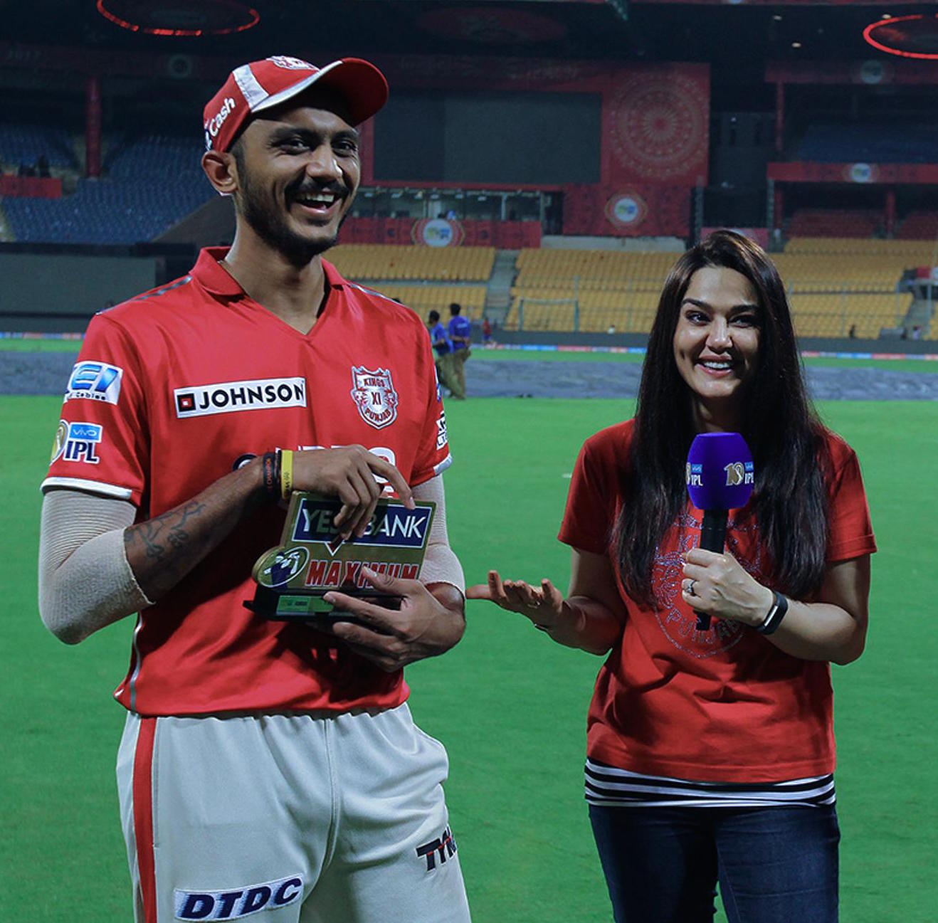 Axar Patel, Preity Zinta