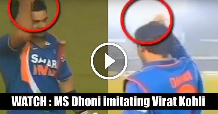 WATCH: MS Dhoni imitating Virat Kohli, Manoj Tiwary and Irfan Pathan