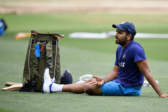 Rohit Sharma restarts practice after a long injury lay-off