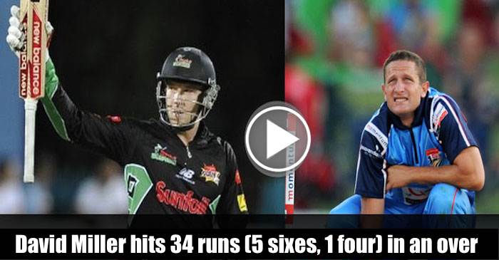 WATCH: David Miller smashing 34 runs in an over