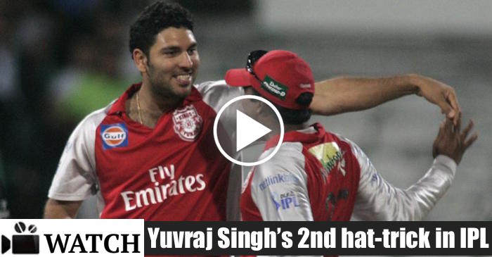 WATCH : Yuvraj Singh’s second hat-trick in IPL