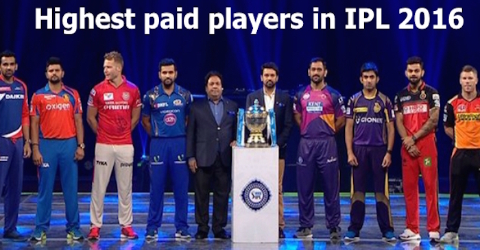 List of highest paid players in IPL 2016