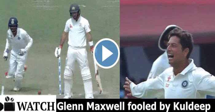 WATCH: Kuldeep Yadav foxes Glenn Maxwell of an unplayable delivery