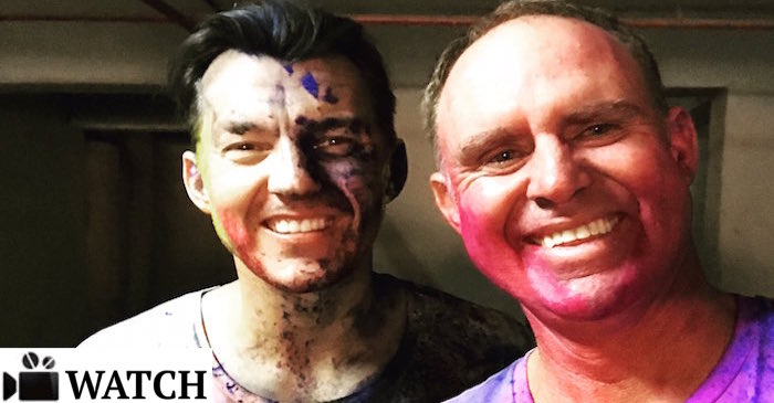 WATCH: Matthew Hayden and Brett Lee celebrating HOLI with fans!