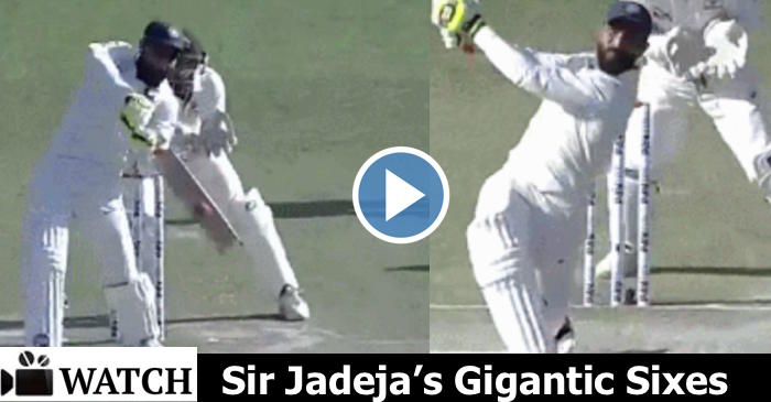 WATCH: Ravindra Jadeja’s two massive sixes against Australia on Day 2