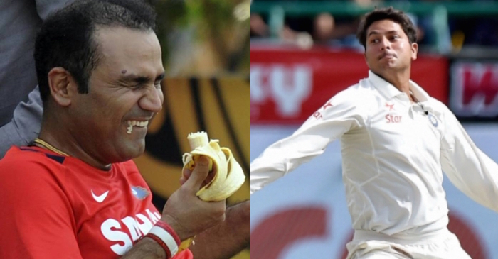 Virender Sehwag HILARIOUSLY trolls Aussies while praising Kuldeep Yadav