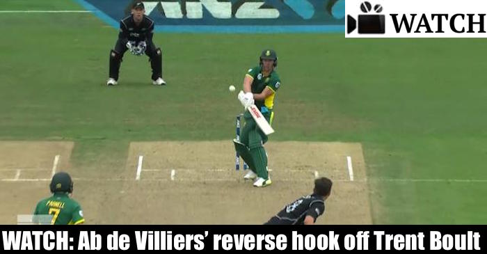 WATCH: AB de Villiers plays an amazing ‘reverse hook’ against New Zealand