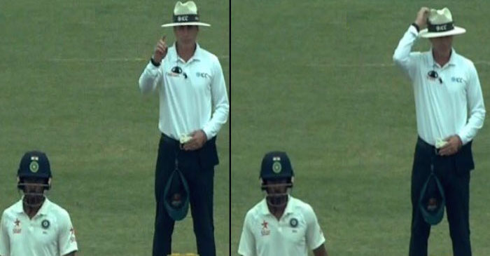 WATCH: Umpire Chris Gaffaney changes his decision mid-way following Australian players feeble appeal