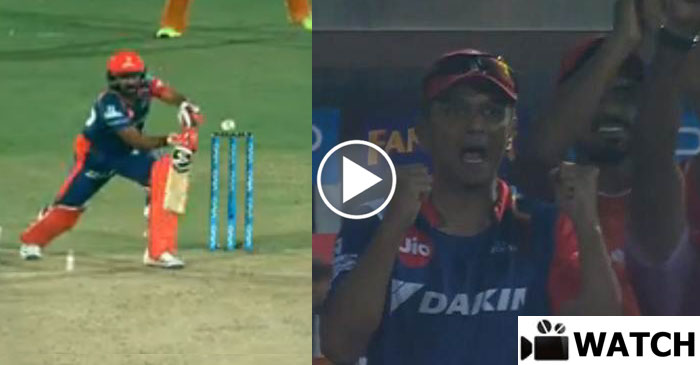 WATCH: Rahul Dravid’s animated celebration after Delhi Daredevils win over Gujarat Lions