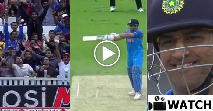 WATCH: MS Dhoni gets a six off Trent Boult and gives a rare reaction