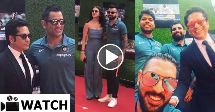 WATCH: MS Dhoni, Yuvraj Singh, Virat Kohli, Anushka Sharma attend premiere of ‘Sachin: A Billion Dreams’