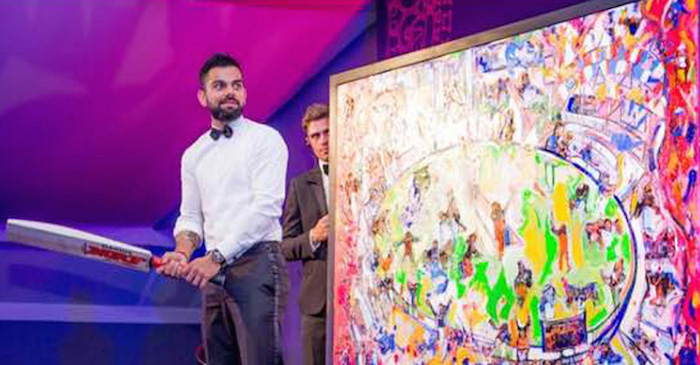 Virat Kohli painting bought by a British entrepreneur