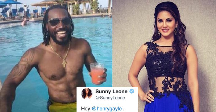 Actress Sunny Leone responds to Chris Gayle’s challenge