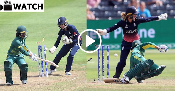 WATCH: Sarah Taylor produces lightning fast stumping to dismiss Trisha Chetty