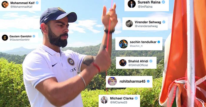 Cricket fraternity wishes India on its 71st Independence Day