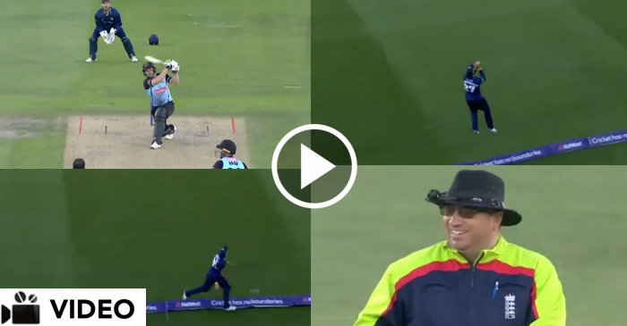 WATCH: Ryan ten Doeschate’s stunning catch on the boundary leaves umpire in laughs during NatWest T20