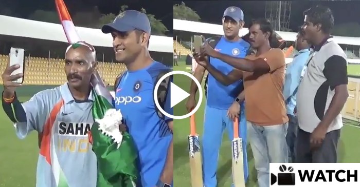 WATCH: Sudhir Kumar & Sri Lankan ground staff click selfies with MS Dhoni