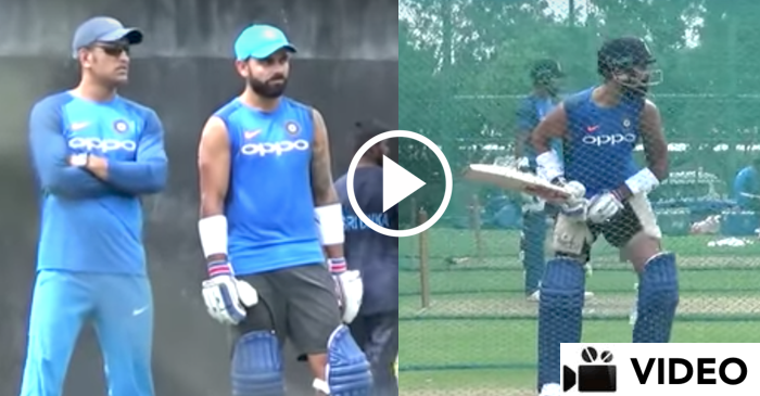 WATCH: Virat Kohli & MS Dhoni enjoying during net sessions at Dambulla