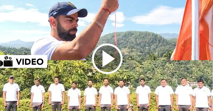 WATCH: Virat Kohli hoist tricolour in Kandy on India’s Independence Day