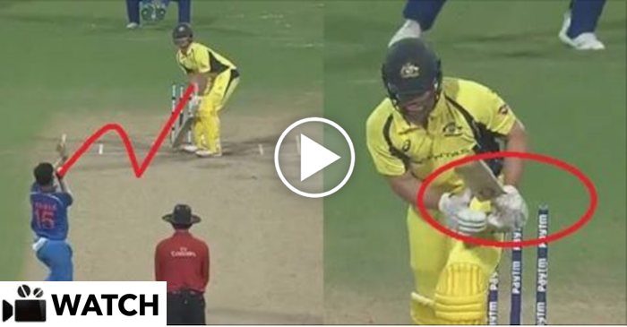 WATCH: Bhuvneshwar Kumar’s inswinging delivery to send back Hilton Cartwright