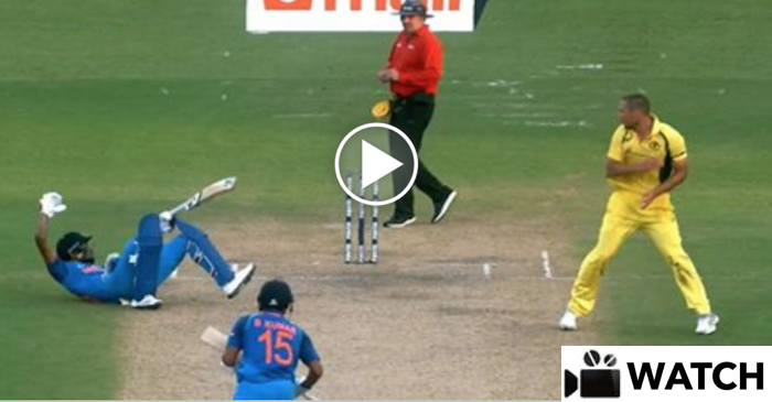 WATCH: Bhuvneshwar Kumar’s powerful hit that knocked down Hardik Pandya